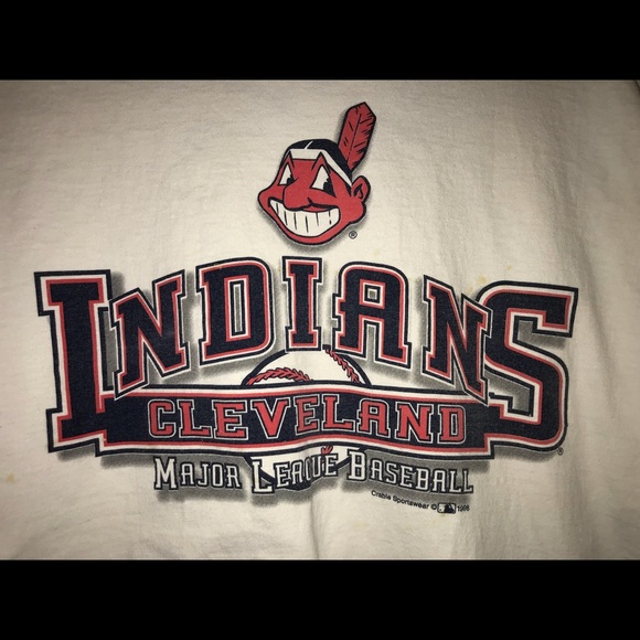 Shirts | Vintage 9s Cleveland Indians Mlb Tshirt | Poshmark